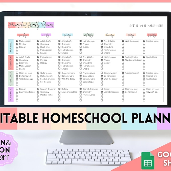 Teacher Weekly Plan Sheet Etsy