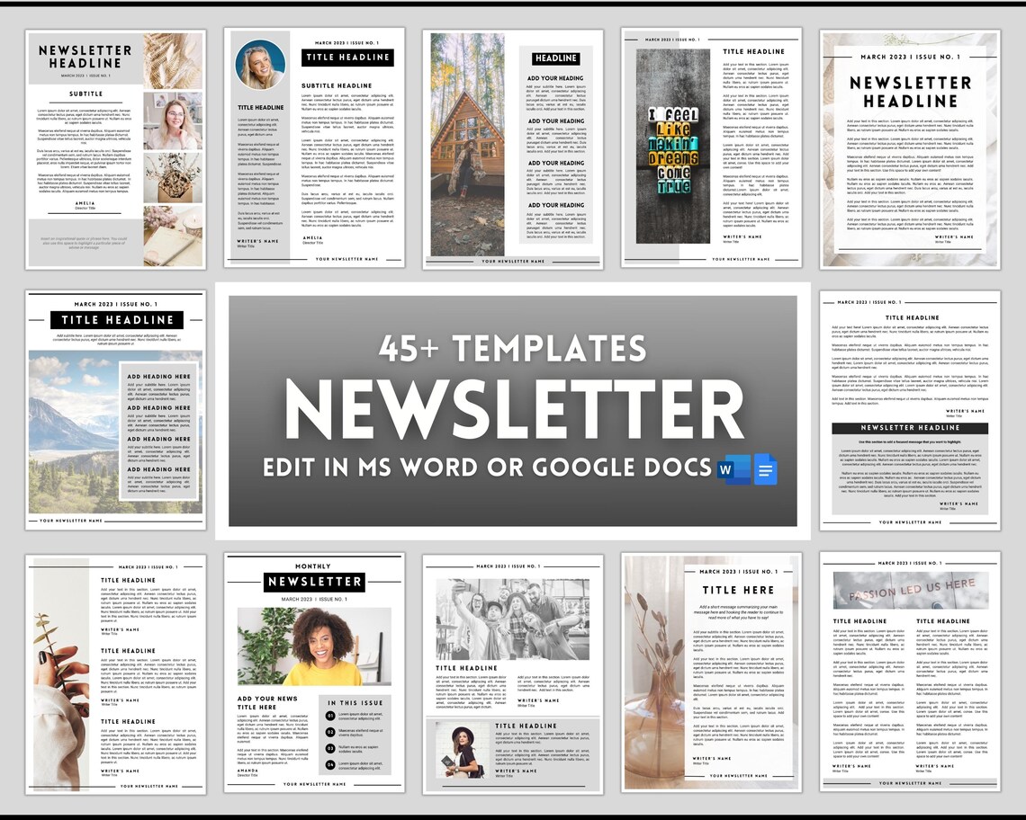 EDITABLE Newsletter Template, 45+ Templates, Real Estate, Realtor ...