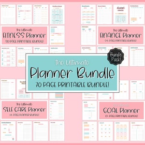 Ultimate A5 PLANNER BUNDLE! Printable Goal Planner, Finances & Budget ...