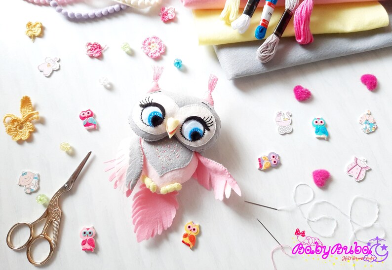 Owl Baby Room Decor Owl Wall Baby Room Decor Woodland Animals Etsy