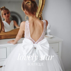 Junior bridesmaid dress,Sequin toddler dress,Tutu dress,Tulle flower girl dress,Satin flower girl dress,Princess girl dress,Baby dress