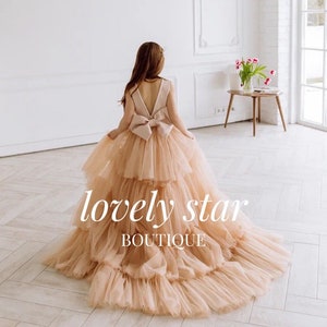 Satin Blumenmädchen Kleid, Heilige Kommunion Kleid, Tüll Mädchenkleid, Kleid mit Schleppe, Kleinkind Kleid, Mädchen Hochzeitskleid, Mädchen Geburtstagskleid