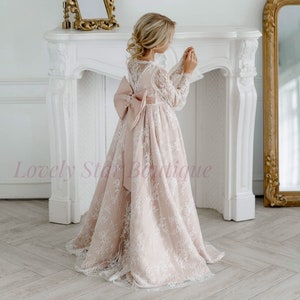Satin Blumenmädchen Kleid, Kleinkind Kleid, Boho Blumenmädchen Kleid, Blumenmädchen Kleid Spitze, Mädchen Umhang, Geburtstag Kleid,Tutu Kleid,Baby Mädchen Kleid