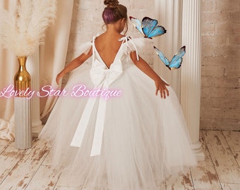 Formele meisjesjurk, Prinses meisje jurk, Satijnen bloemenmeisje jurk, Tutu jurk, Peuter glitter jurk, Tule bloemenmeisje jurk, Mini bruid jurk
