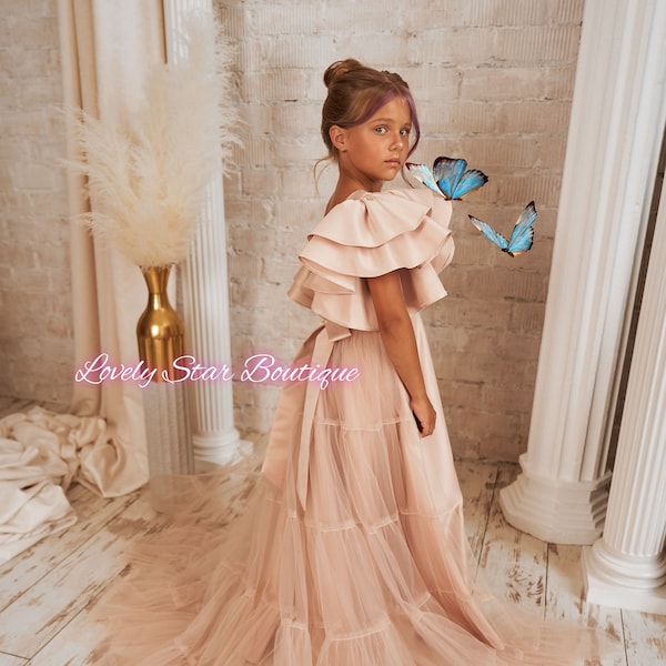 Boho Flower Girl Dress Etsy