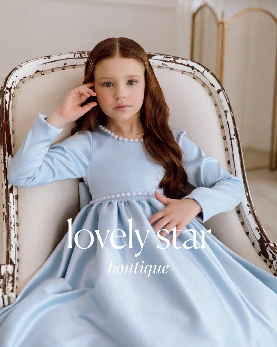 Blue Long Sleeve Satin Dress - Etsy