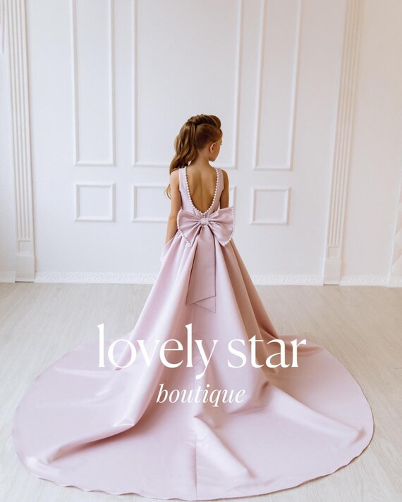chinese dress ladies Elegant Baby Pink Sleeveless Puff Princess Dresses Toddler Flower Girl Dresses, Pink / 7-8 Years (140cm)