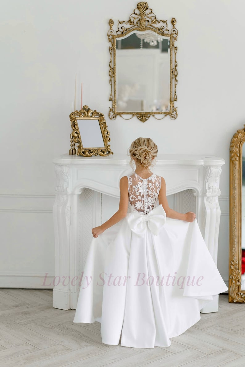 Floral Lace Communion Dress