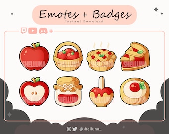 Twitch Emotes | Twitch Badges | Discord Emotes | YouTube Emotes | Apple Treats Emotes | Kawaii | Streamer Badges