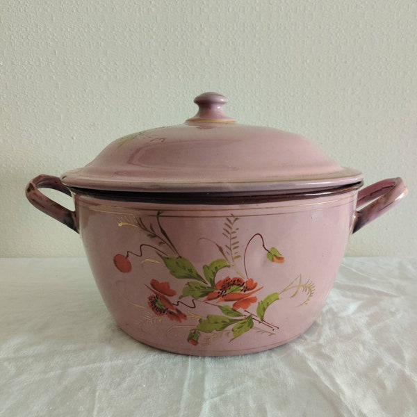 Cocotte En Fonte émaillée Vintage - Compatible Tous Feux (induction, Gaz...)