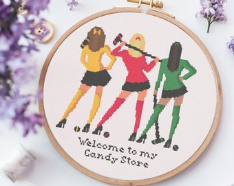 Counted Cross Stitch Pattern - Heathers the Musical  - Instant Download PDF and SVG