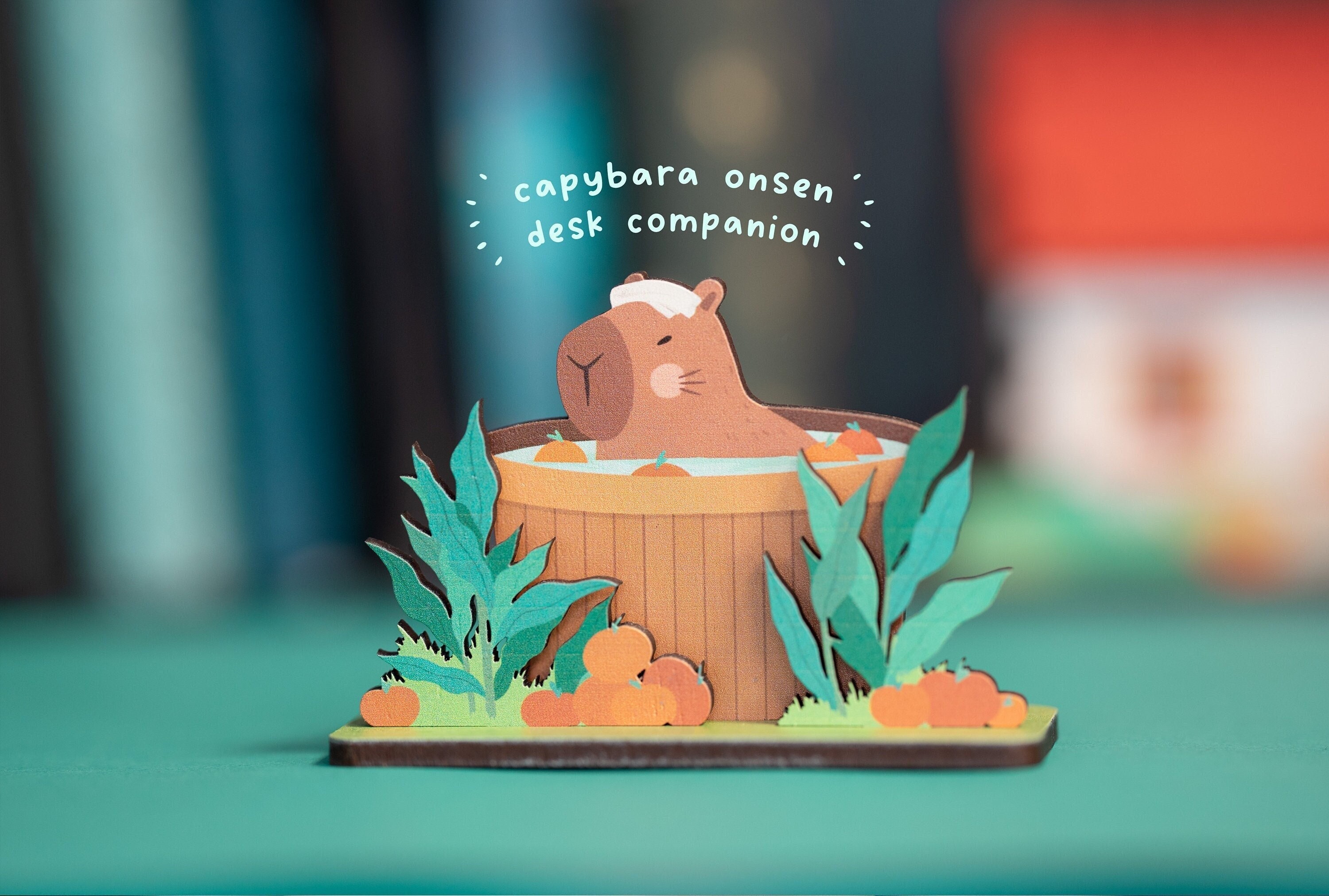 Capybara Spa Onsen Schreibtisch Begleiter Capybara Geschenk Kawaii