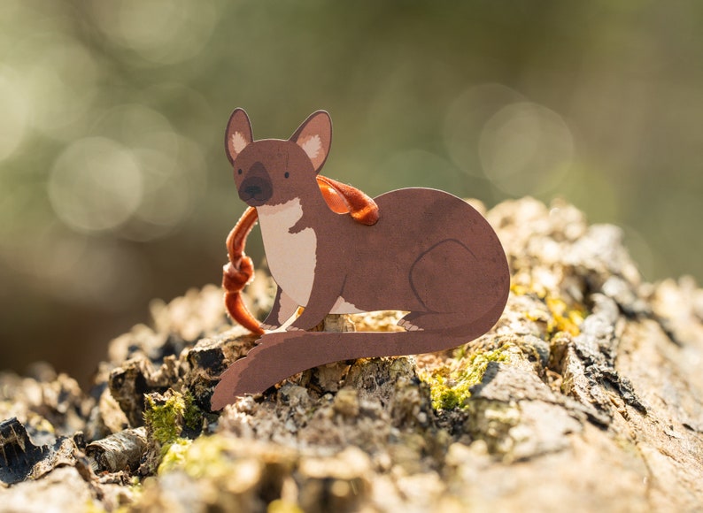 Red Squirrel Decoration Rare British Breeds Wooden Endangered Animals UK British Isles Wildlife Nursery Decor Cute Grey Squirrel Acorn Pine Marten