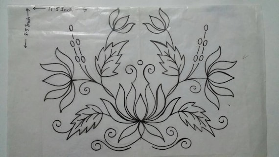 Design Transfer Paper Hand Embroidery Design Design On Etsy Australia