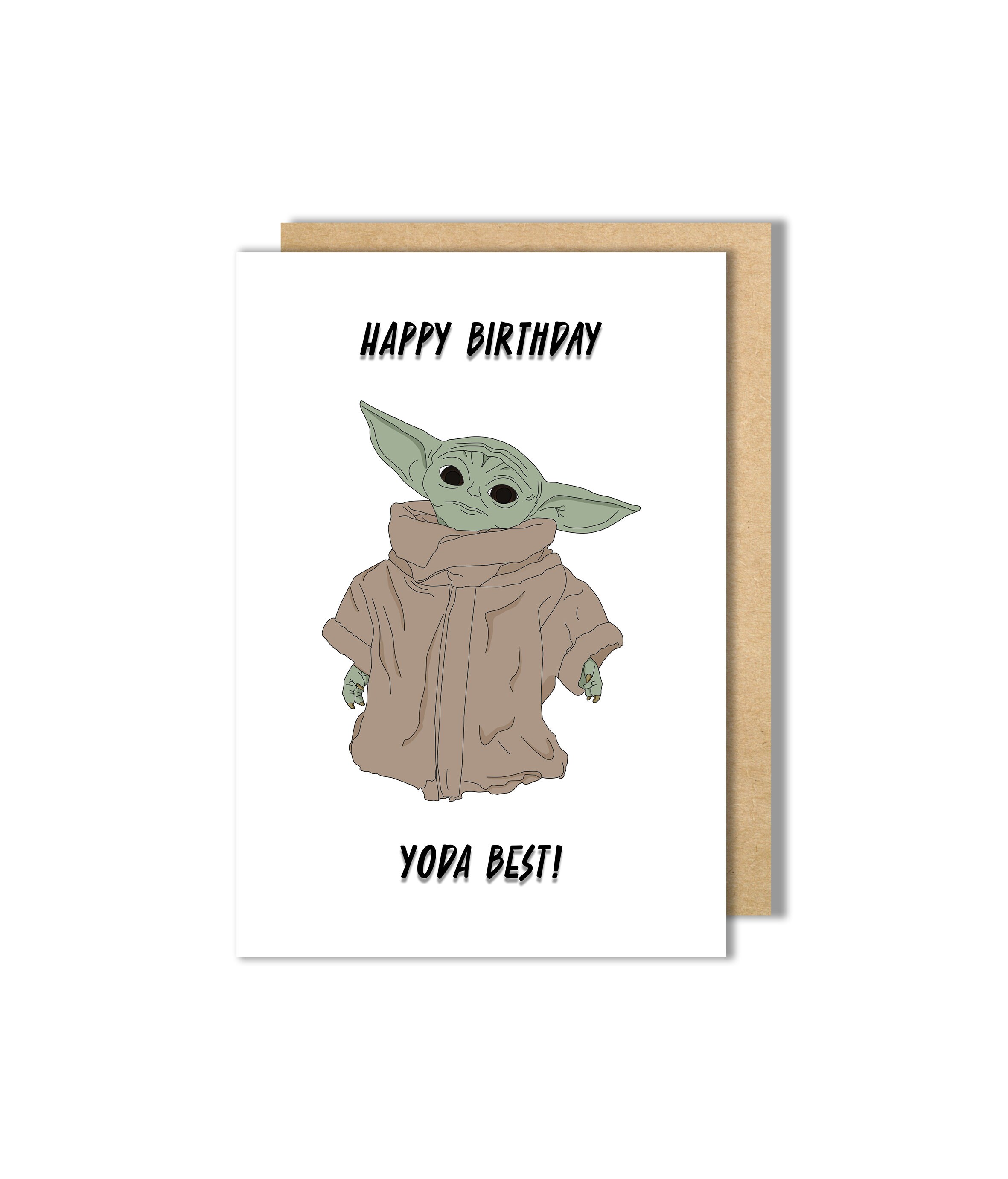 Bespoke Personalisable Mandalorian Inspired Birthday Card by | Etsy