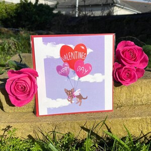 Chihuahua Engel Valentinstag Karte