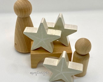 Nativity Star, Ready to Ship, handmade wooden toys