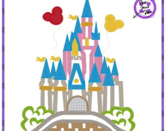 Schloss mit Luftballons inspiriert