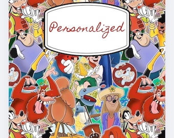 A Goofy Movie Inspired Personalized Spiral Notebook