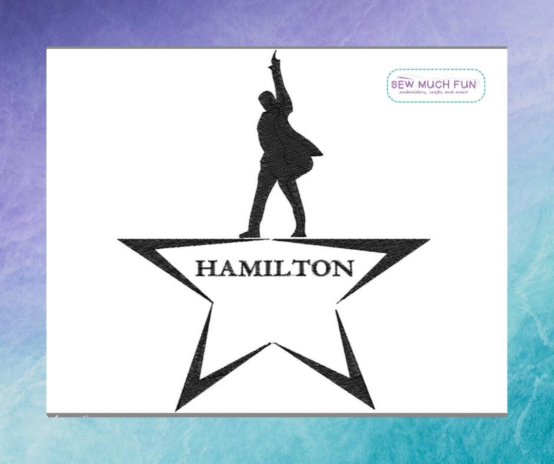 Hamilton Inspired Digital Embroidery Design - Etsy