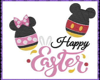 Frohe Ostern Micky und Minnie Eier inspiriert