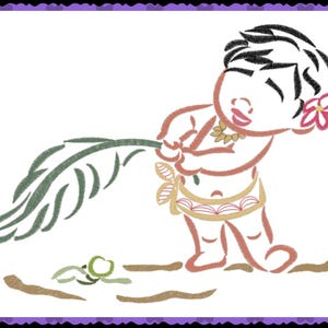 Baby Moana Inspired
