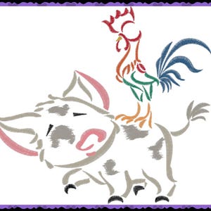 Pua & Hei Hei from Moana Inspired