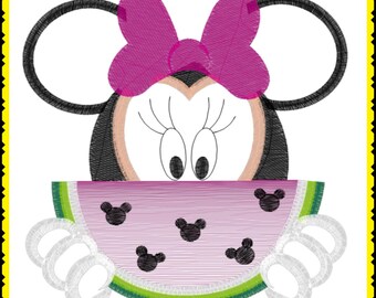 Minnie Maus mit Wassermelone Inspiriert