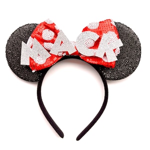 Minnie Mouse ears with name, girls trip mouse ears, Disney Minnie ears, custom Minnie ears, name mouse ears, custom ears, Disney ears