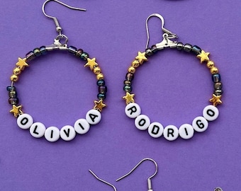 Olivia Rodrigo earrings, guts world tour earrings, guts merch, Olivia Rodrigo, Guts, Guts World Tour, concert jewelry, concert accessories