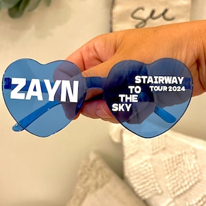 Zayn Stairway to the Sky Tour Glasses, Zayn Blue Glasses, Zayn Tour ...
