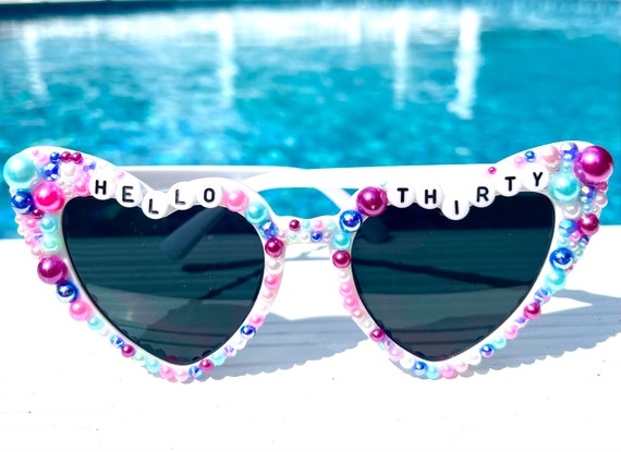 Custom Birthday Sunglasses, Adult Beaded Glasses, Custom  display picture 1
