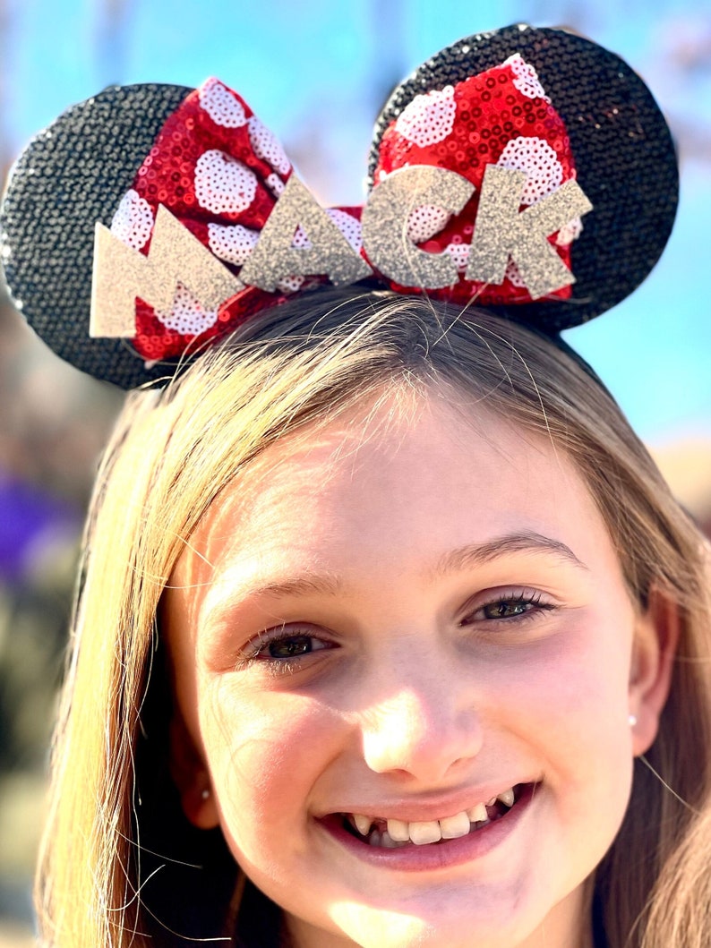 Minnie Mouse Ears With Name, Girls Trip Mouse Ears, Disney Minnie Ears