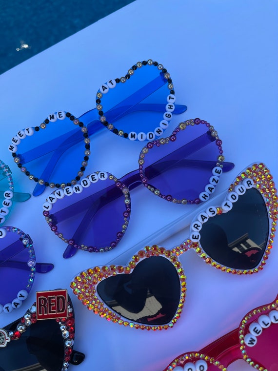 Blue Haze Bling Sunglasses Amazon.com: Oversized Sparkling Crystal Rhinestone  main image 4