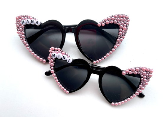 Mama and Mini Glasses, Mommy and Mini Glasses, Beaded  display picture 1