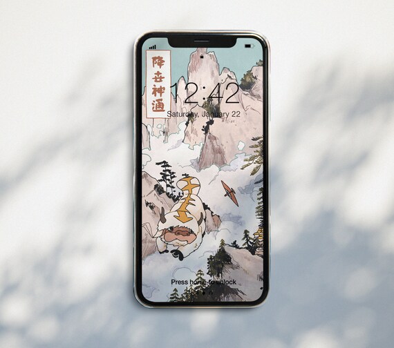 Appa Phone Wallpaper Avatar The Last Airbender Iphone Etsy