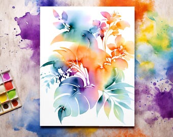Birds Reverse Coloring Book, Whimsical Owl & Songbird Art, 80 Printable Pages (PDF)