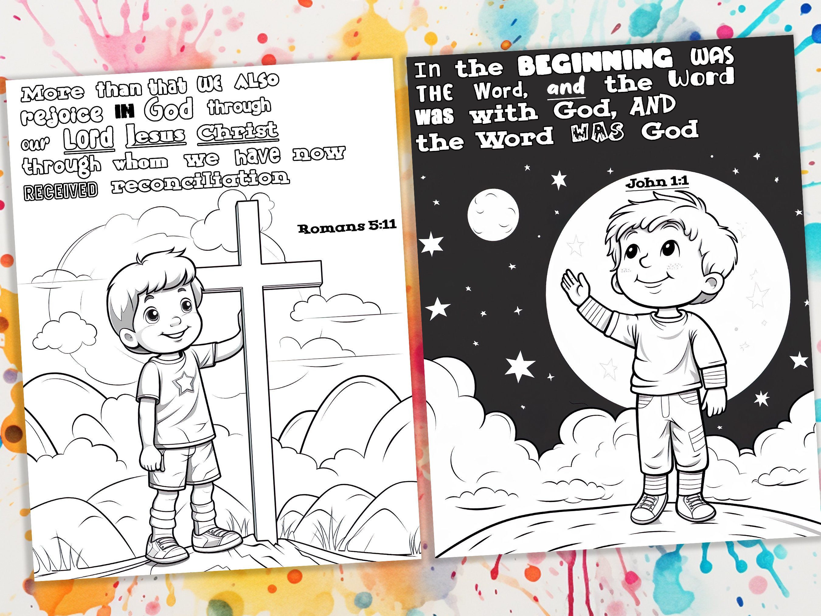 Jesus Character Bible Coloring Pages for Boys - 20 Bible Verse ...