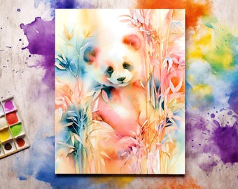 Animal Reverse Coloring Book, Whimsical Wildlife Art, 100 Printable Pages (PDF)