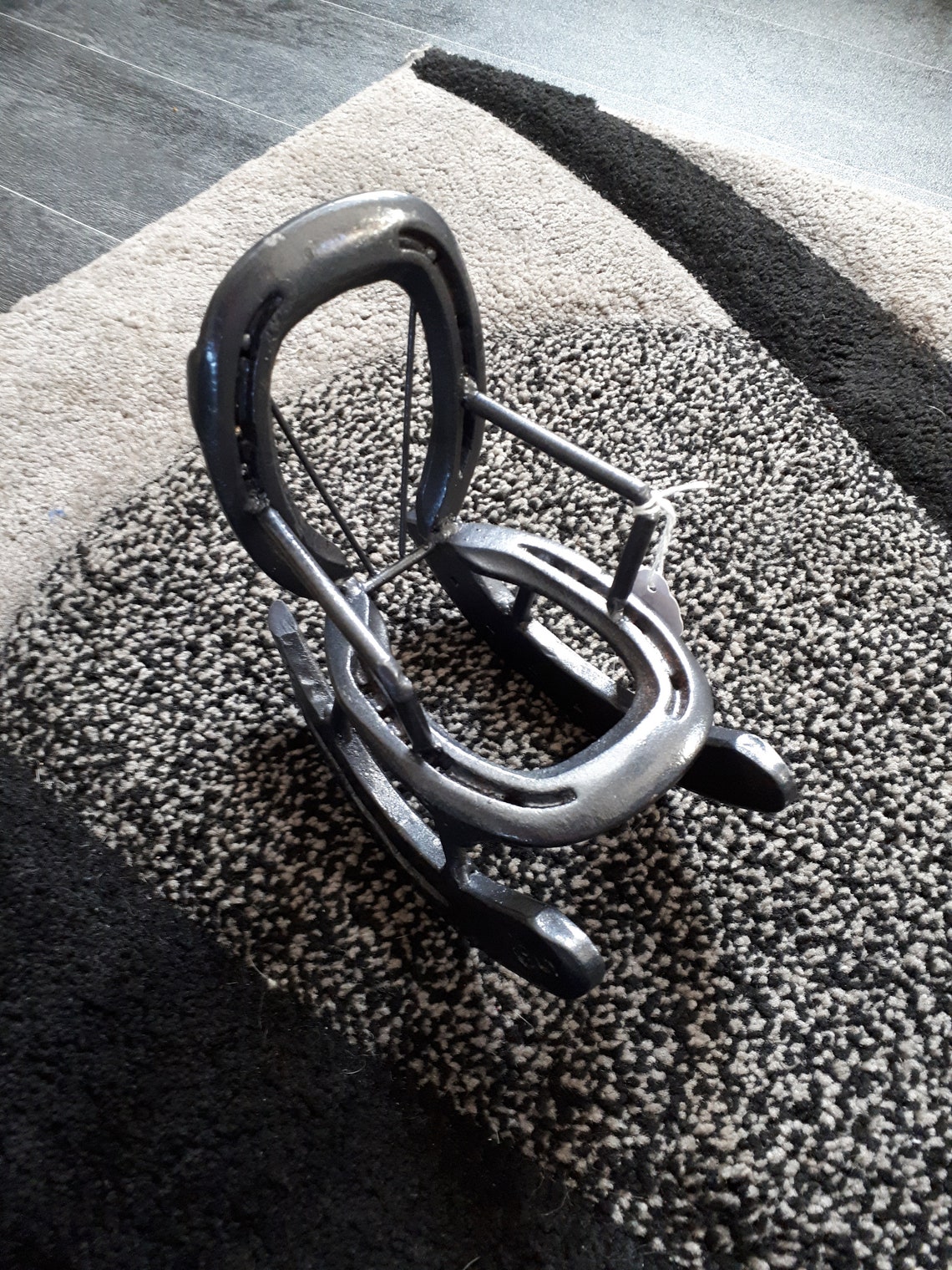 Hand Made Horseshoe Rocking Chair Etsy