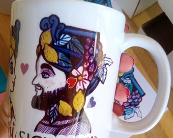 A-Mori Siciliani (a single mug with both subjects)