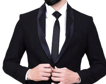 Men Tuxedo Modern Look Slim Fit Suits, Wedding and Formal Events Suit, Blazer Pants & Shirt, Elegant Hosting Evening Party wear Dress.