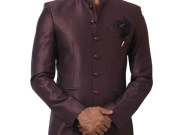 Men Jodhpuri Indian Modern Look Slim Fit Suits, Wedding and Formal Events Suit, Blazer Pants & Shirt, Elegant Hosting Evening Party wear.