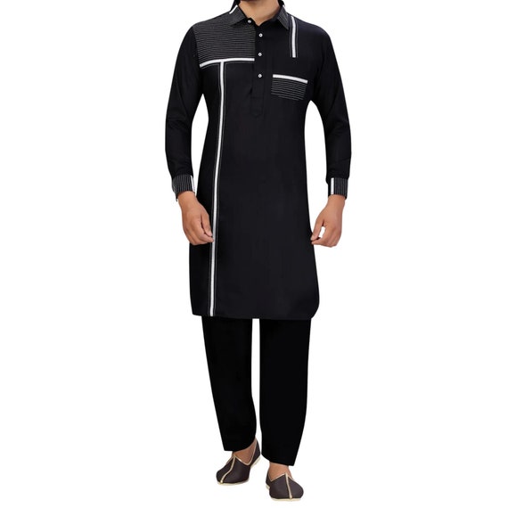 Men S Kurta, Pathani Suit With Pajama, Handmade Kurta, Kurta for Men's,  Unique Kurta, Kurta Party Wear, 100% Cotton Solid Color 2.pec Set. - Etsy |  Mens kurta designs, Pathani kurta, Kurta designs