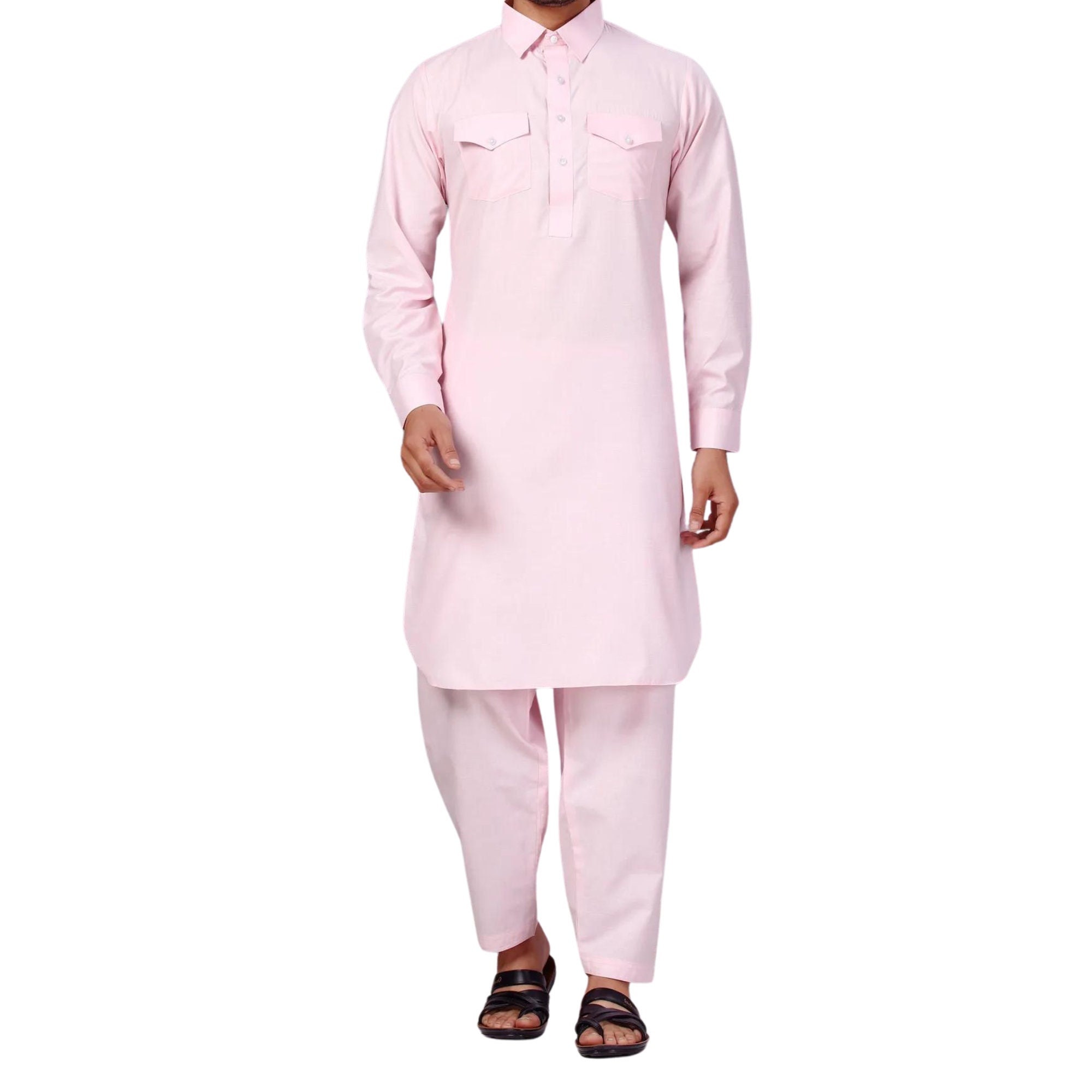 Handmade Ethnic Wear Pathani Suit Latest Design Kurta Pajama