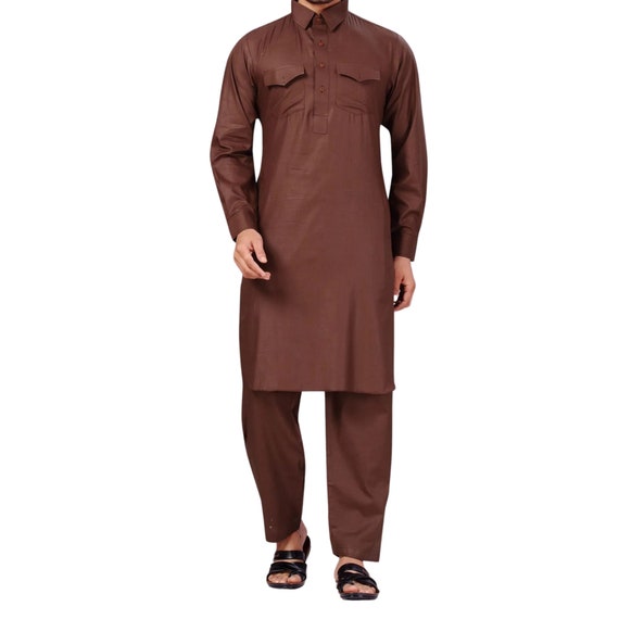 Handmade Ethnic Wear Pathani Suit Latest Design Kurta Pajama