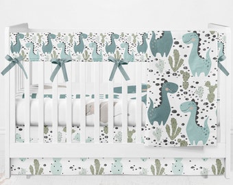 dino crib set