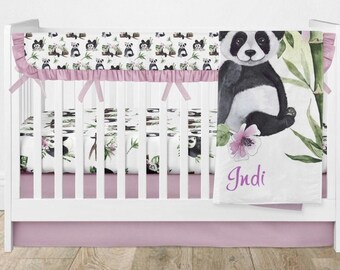 Panda Crib Bedding Etsy