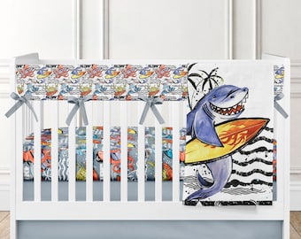 shark nursery bedding