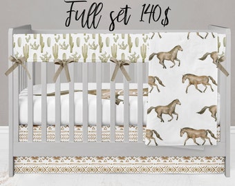 horse crib bedding